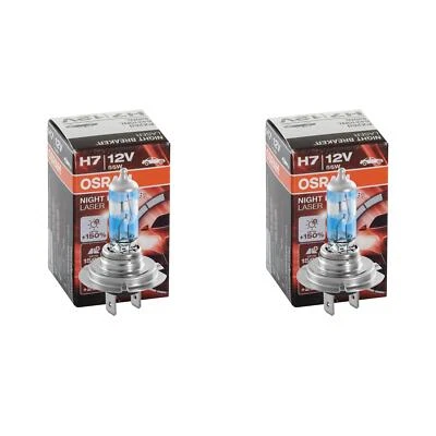 2X OSRAM H7 NIGHT BREAKER LASER 3550 K 1500 LM 64210NB200 Ampoules - Photo 1/4