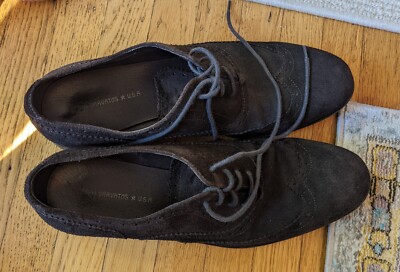 John Varvatos USA Brown Suede Wingtip Oxfords | eBay display picture 3
