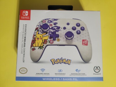 NEW - PowerA Enhanced Wireless Controller for Nintendo Switch Pokemon Blossom
