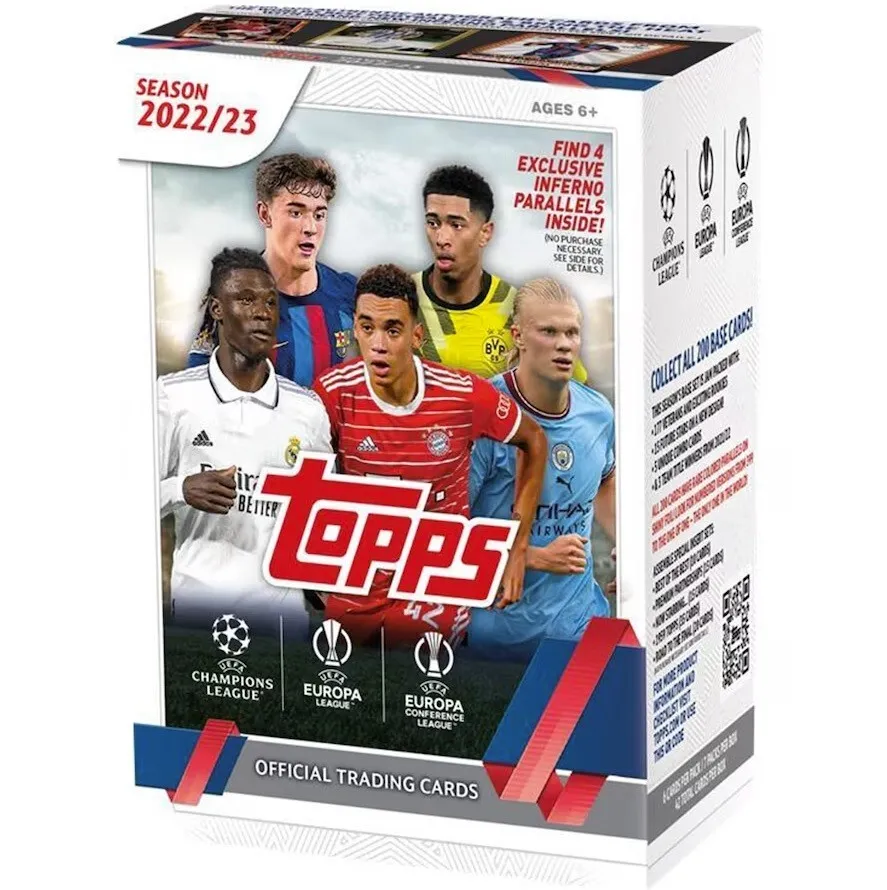 NEW 2022-23 Topps UEFA Club Competitions Soccer Factory Sealed Value Box