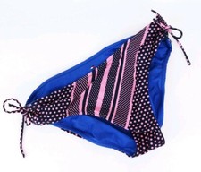 Size 6 Tommy Hilfiger reversible bikini bottom tie detail pink and blue