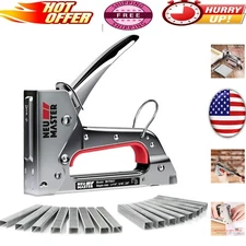 Durable Staple Gun Kit with 1600 Fasteners - Perfect for Upholstery & Crafts