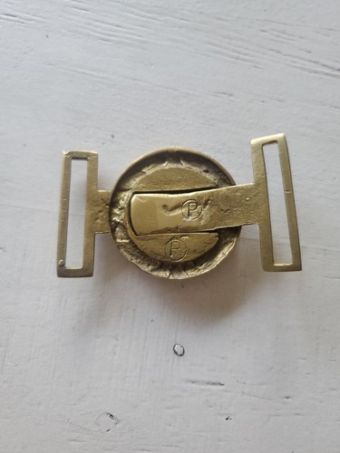 Civil War 2 Piece Spoon & Wreath Parsely's Brass South Carolina Belt Buckle - Picture 2 of 7