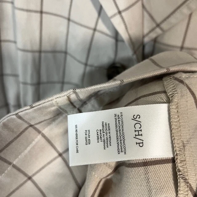 Chaqueta Cabi Windowpane 6026 Para Mujer Cordón Cintura Pequeña Tostada Beige Bolsillos Foto 4 de 4