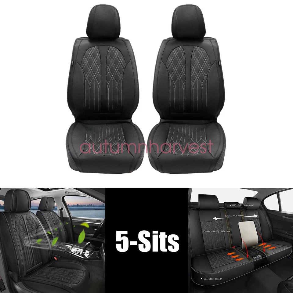 Juego completo de cojines de cuero con funda de 5 asientos para coche Scion tC xB 2004-2016 EE. UU. Foto 3 de 4
