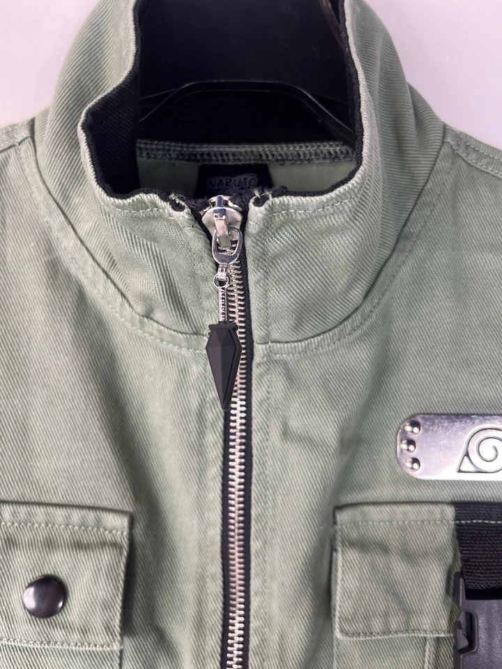 Винтажный 2002 Spencer's Naruto Shippuden Kakashi Hatake куртка аниме косплей Sz M - Изображение 4 из 4