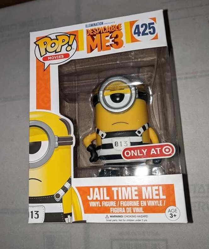 Funko Pop JAIL TIME MEL Target Exclusive Despicable Me 3 Minion