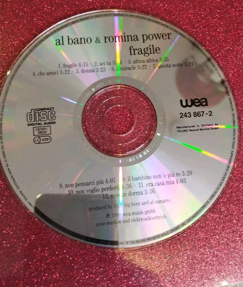 Fragile (1988/89) von Al Bano & Romina Power CD K34 - Bild 4 von 4