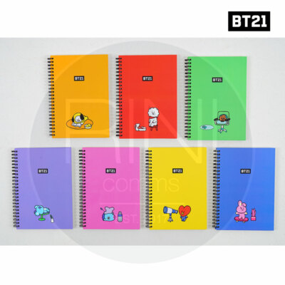 BTS BT21 Official Authentic Goods B5 Hard Cover Note 150 x 210mm By Kumhong