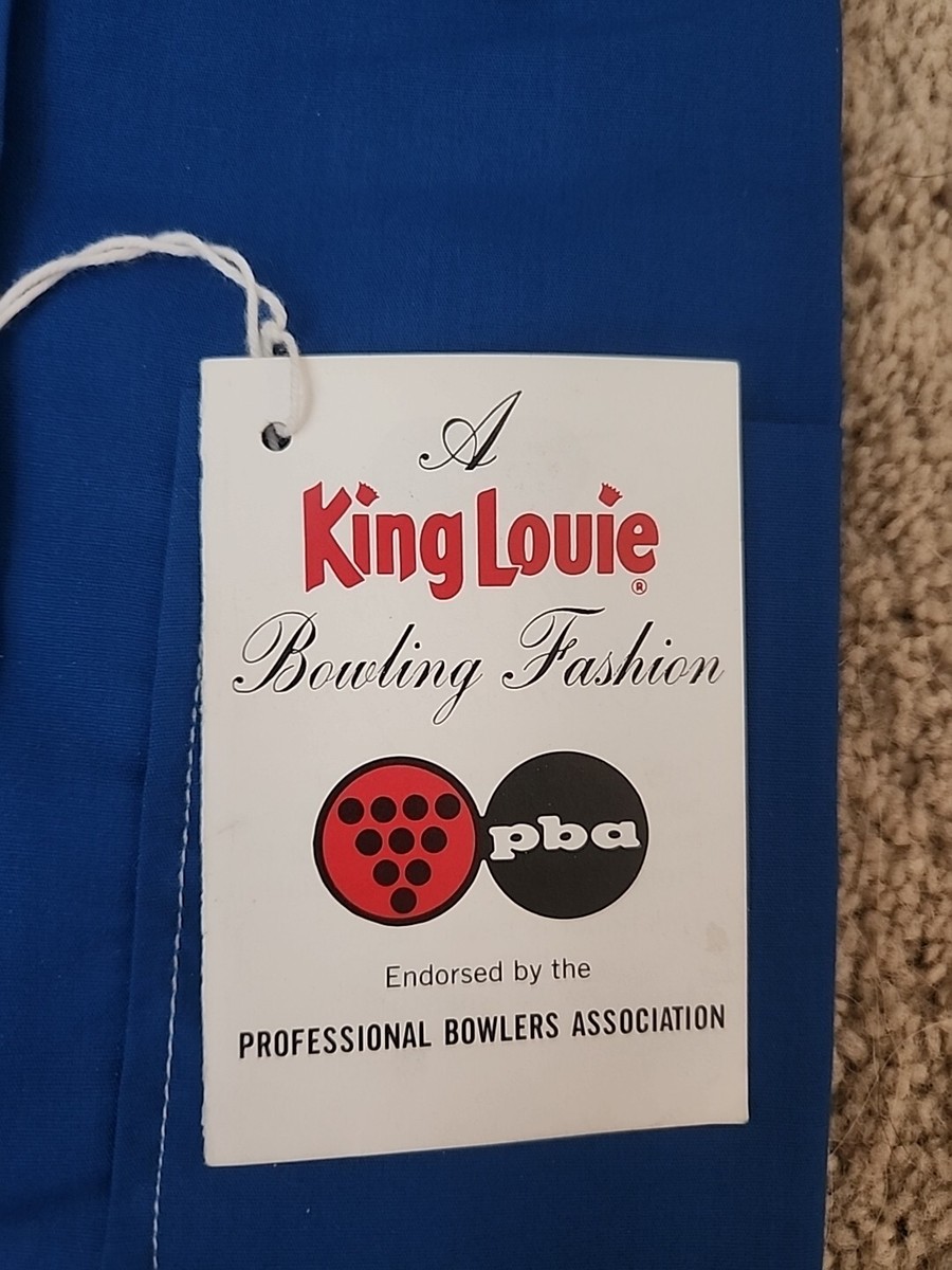 NWT VINTAGE Blue King Louie Bowling Shirt Womens Size 36 | eBay