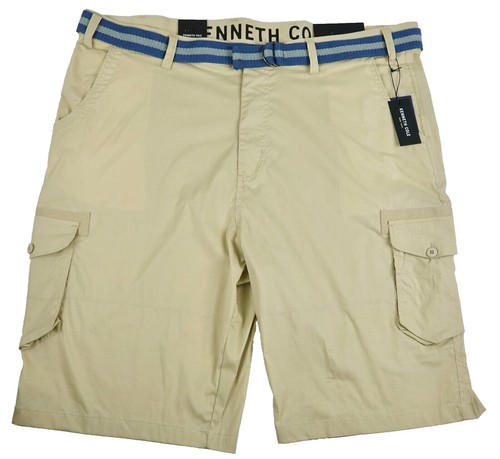 Short Kenneth Cole New York Gris Taille 32 – Plat Devant, Stretch