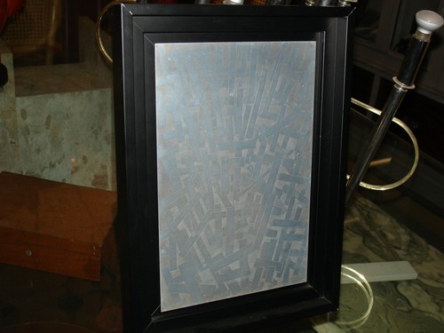 Plaque d'impression d'estampe montée en tableau style industriel n°2 - Bild 5 von 7