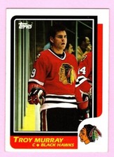 1986-87 Topps Troy Murray #25 Chicago Blackhawks