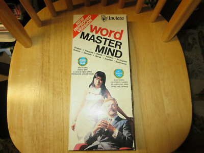 Vintage 1975 Invicta Word Master Mind,  Multi Language,  Game Of Year Award 