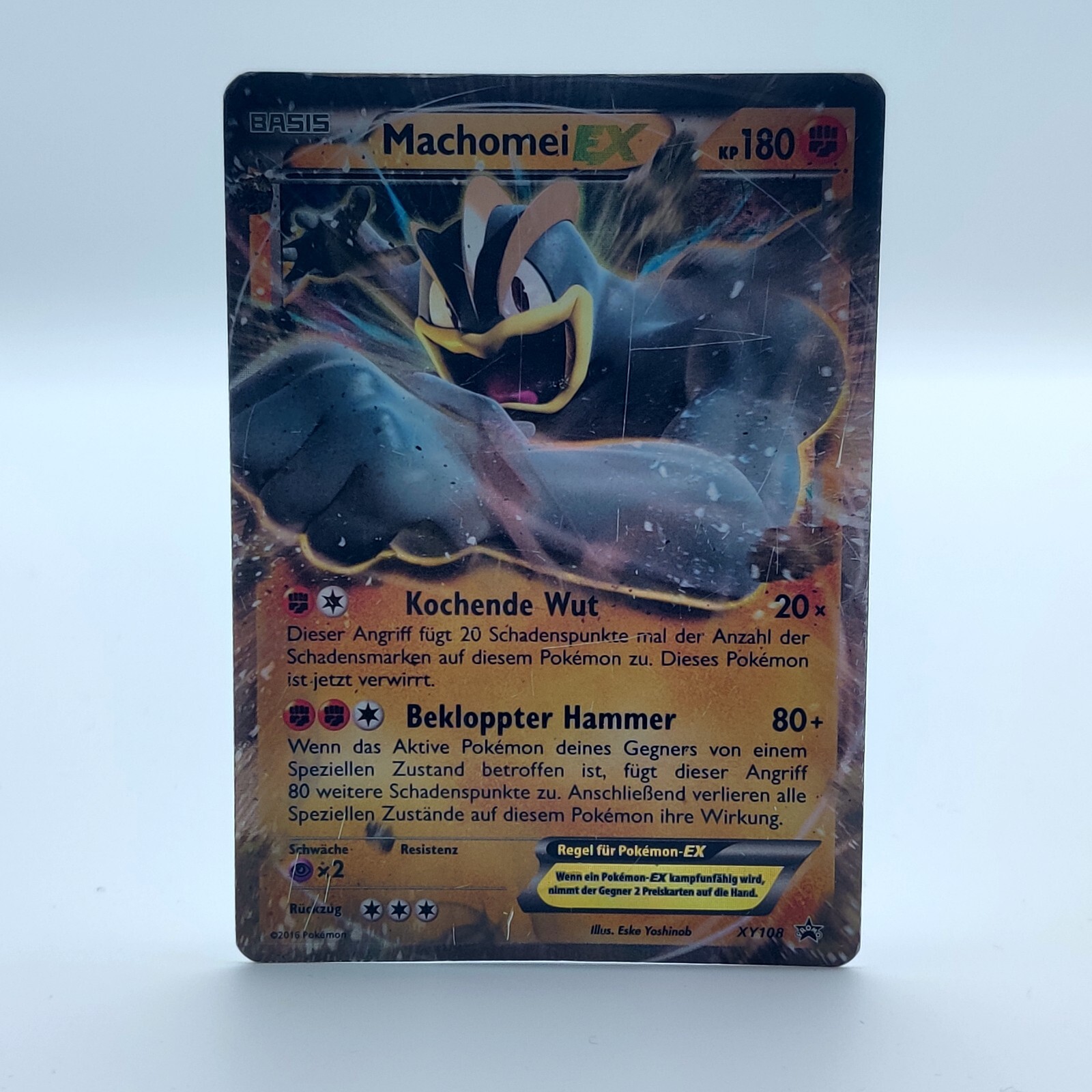 German Machamp EX XY108 Black Star Promo Pokemon Card