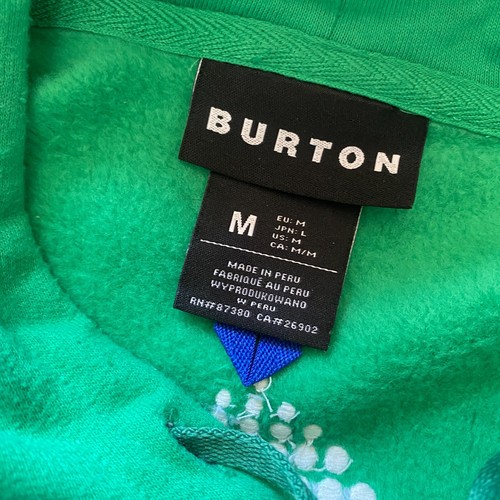 Burton Northline Pullover Hoodie - Green - Medium - Embroidered - Picture 19 of 20
