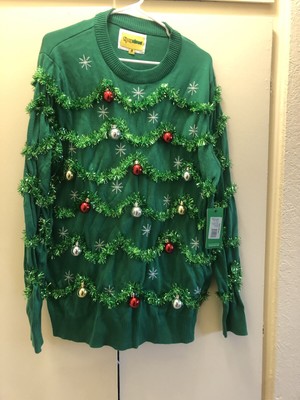 Tipsy Elves Size XXL Christmas Sweater Green New 