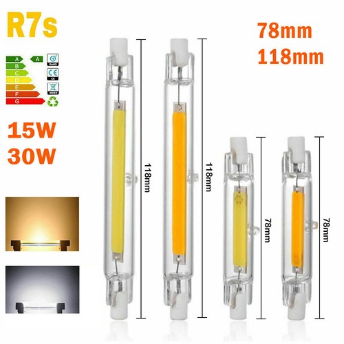 R7s LED Bulb Halogen Lamp Glass Tube High Power COB For Home Power Saver Energy - Picture 2 of 15