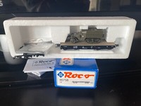 Roco H0 46758 Schwerlastwagen Mit MilitäRfahrzeug Der Db Neu + Ovp