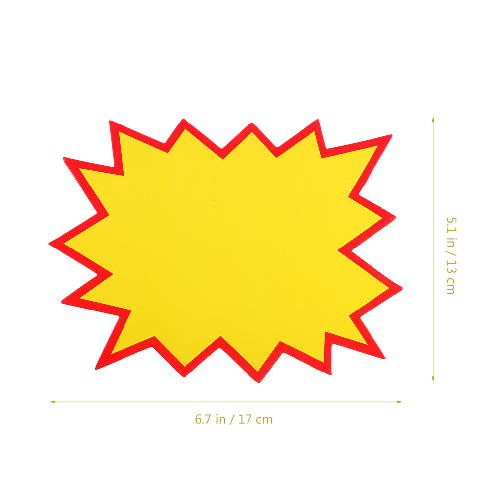 10pcs Fluorescent Paper Signs Retail Store Stickers Price Tags eBay