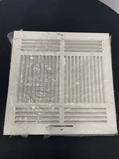 ProSelect PS4WWML - 12" x 12" Duct Connection - Steel Four-Way Sidewall/Ceili...