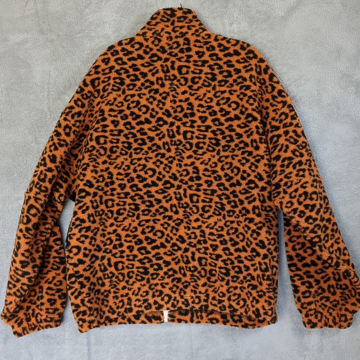 Celine Leopard Track Jacket Unisex Sz L Teddy Animal Print Cozy