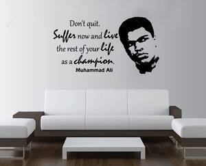 Boxing Muhammad Ali Quote Gym Studio Wall Art Bedroom Sticker Ebay