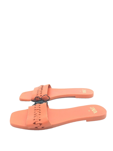 Zara Sandalias Naranja Para Mujeres T.38 US.6 UK.5 - Imagen 2 de 5