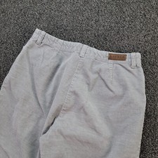 VTG Lauren Ralph Lauren Pants Womens 28x26 Gray Corduroy High Rise Trousers 90s