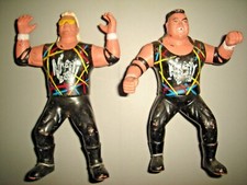 THE NASTY BOYS FIGURE WCW COLLECTIBLE WRESTLERS SERIES KNOBBS SAGS RARE WWF WWE