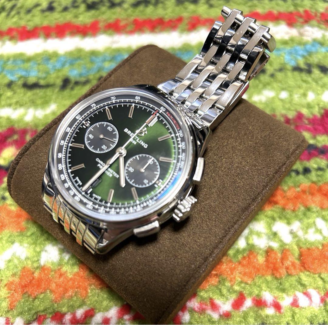 Breitling Bentley Premier B01 Chronograph 42 Green Dial Mens Watch