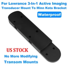 For Lowrance 3-In-1 Active Imaging Transducer Mount To Minn Kota Motor Bracket