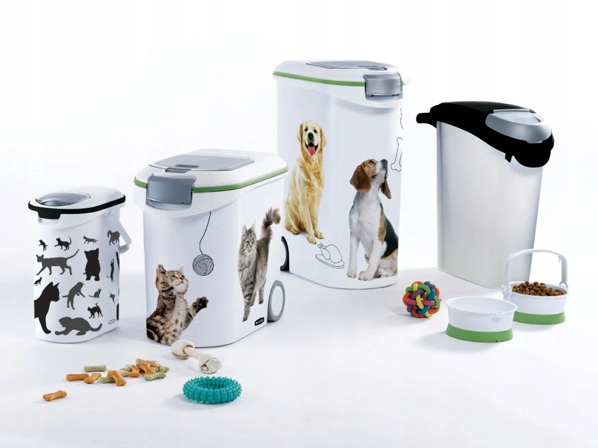 White dog food clearance container