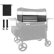 Stroller Wagon Sunshade Net for Wonderfold W4 Stroller, 4-Sided Lightweight Elas