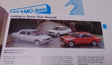 Renault Alliance 1983 Factory Original Glovebox Owners Manual Dealer Directory