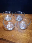 Vintage Anchor Hocking Glass Dessert Cups Clear 2.5x3.5 inch Set Of Four