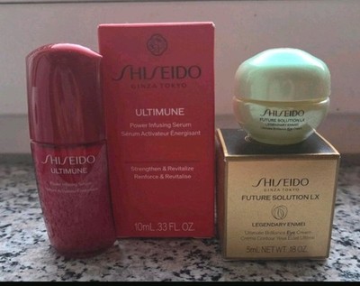 Shiseido Ultimune Serum & Future Solution LX Augencreme
