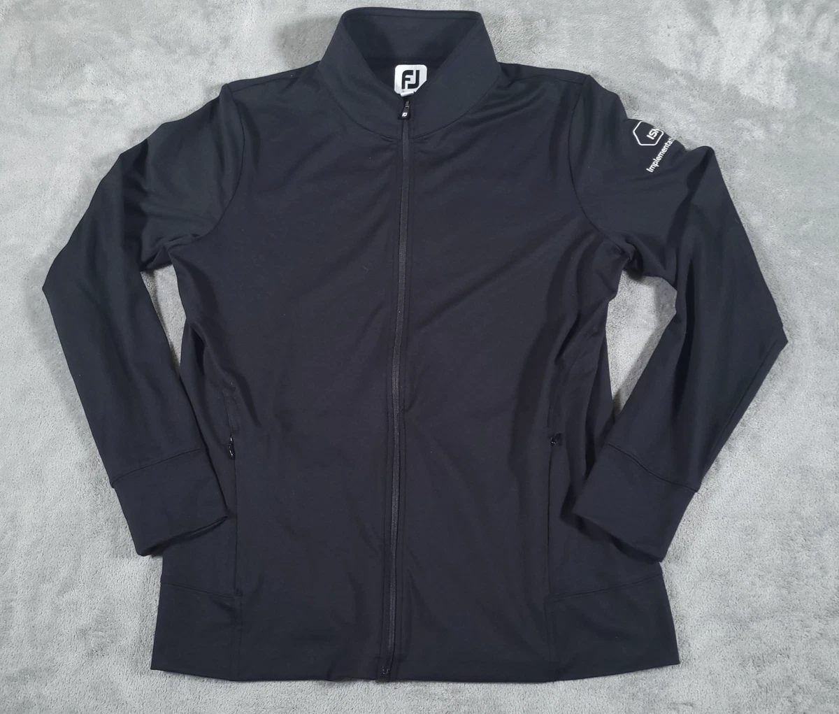 Footjoy Veste De Pluie Coupe-vent Femme Medium – Dry Joys Performance Full Zip Gris