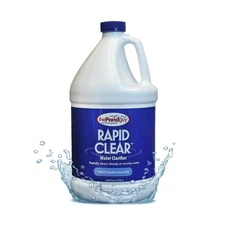 The Pond Guy RapidClear Flocculant, Water Garden Clarifier Treatment, Clear C...