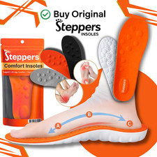Original Steppers Comfort Boosting Massage Insoles for Heel & Plantar Fasciitis