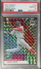 PSA 10 2021 Mosaic Green Swirl /11 Juan Soto #113 Washington Nationals/Mets
