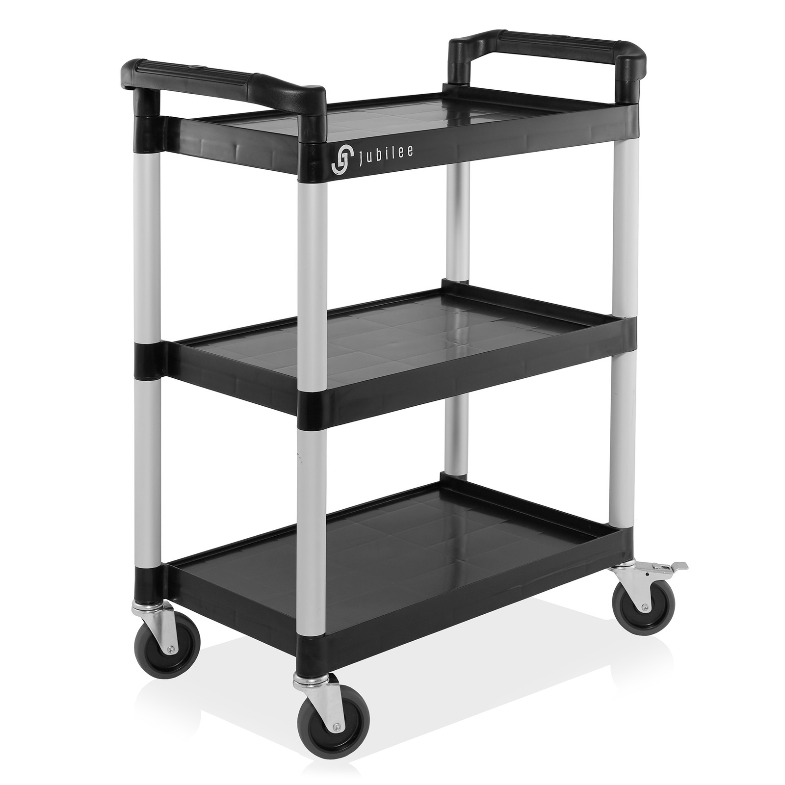 3-Tier Rolling Utility Service Cart with Wheels - 31.5" x 37.5"