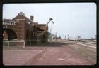 Original Slide ATSF Depot/Station Santa Fe 1975 Cherryvale KS