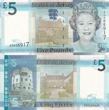 Jersey 5 Pounds ND 2010 P 33 UNC