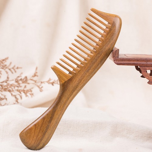 Vintage Sandalwood Comb Wide Tooth Hair Comb Portable for Women - Bild 6 von 11