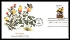 Mayfairstamps US FDC 1982 Washington DC New Jersey American Goldfinch and Violet