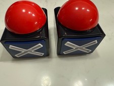 2 Pack Lot - Game Answer Buzzer Button Alarm Sound  Light Trivia Quiz Game Toy