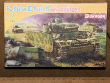 Dragon 1/72 Armor Pro Model Panzer PzKpfwIII Ausf. M w/Schurzen 7323 New Sealed
