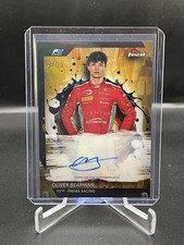 2024 Topps Finest F1 Formula 1 OLIVER BEARMAN Gold Refractor Auto /25