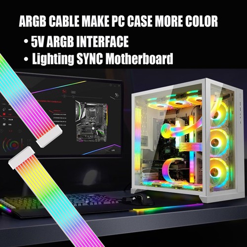 PC-RGB-Lichtleiste, Netzteil-Verlängerungskabel, Leuchtendes LED-Streifen-S1797 - Afbeelding 5 van 10